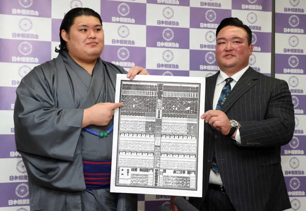 banzuke and rikishi stablemaster